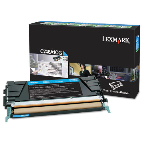 Lexmark™ wholesale. LEXMARK C746a1cg Return Program Toner, 7,000 Page-yield, Cyan. HSD Wholesale: Janitorial Supplies, Breakroom Supplies, Office Supplies.