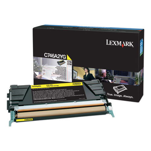 Lexmark™ wholesale. LEXMARK C746a2yg Toner, 7,000 Page-yield, Yellow. HSD Wholesale: Janitorial Supplies, Breakroom Supplies, Office Supplies.