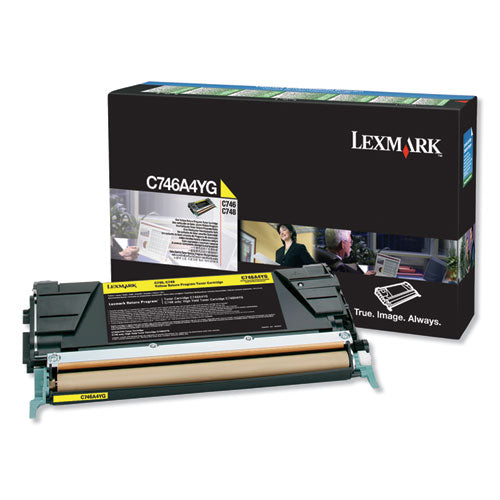 Lexmark™ wholesale. LEXMARK C746a1yg Return Program Toner, 7,000 Page-yield, Yellow, Taa Compliant. HSD Wholesale: Janitorial Supplies, Breakroom Supplies, Office Supplies.
