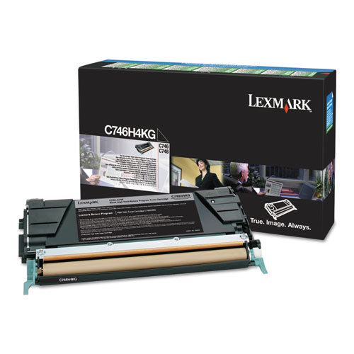 Lexmark™ wholesale. LEXMARK C746h4kg Return Program High-yield Toner, 12,000 Page-yield, Black, Taa Compliant. HSD Wholesale: Janitorial Supplies, Breakroom Supplies, Office Supplies.