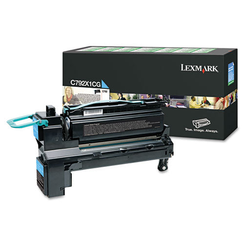 Lexmark™ wholesale. LEXMARK C792x1cg Return Program Extra High-yield Toner, 20,000 Page-yield, Cyan. HSD Wholesale: Janitorial Supplies, Breakroom Supplies, Office Supplies.