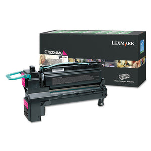 Lexmark™ wholesale. LEXMARK C792x4mg Return Program Extra High-yield Toner, 17,000 Page-yield, Magenta. HSD Wholesale: Janitorial Supplies, Breakroom Supplies, Office Supplies.