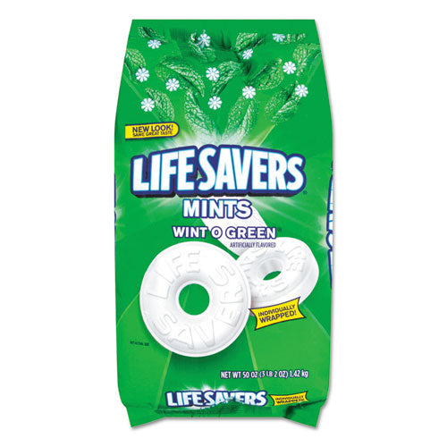 LifeSavers® wholesale. Hard Candy Mints, Wint-o-green, 50 Oz Bag. HSD Wholesale: Janitorial Supplies, Breakroom Supplies, Office Supplies.