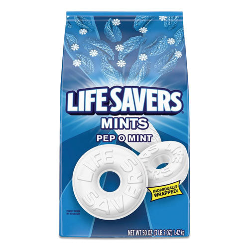 LifeSavers® wholesale. Hard Candy Mints, Pep-o-mint, 50 Oz Bag. HSD Wholesale: Janitorial Supplies, Breakroom Supplies, Office Supplies.