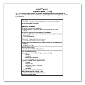 Advil® wholesale. Ibuprofen Tablets, 200mg, Refill Pack, Two Tablets-packet, 30 Packets-box. HSD Wholesale: Janitorial Supplies, Breakroom Supplies, Office Supplies.