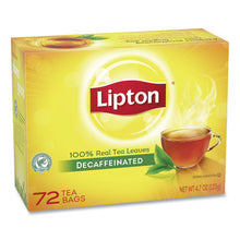 Load image into Gallery viewer, Lipton® wholesale. Tea Bags, Decaffeinated, 72-box. HSD Wholesale: Janitorial Supplies, Breakroom Supplies, Office Supplies.