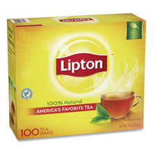 Load image into Gallery viewer, Lipton® wholesale. Tea Bags, Regular, 100-box. HSD Wholesale: Janitorial Supplies, Breakroom Supplies, Office Supplies.