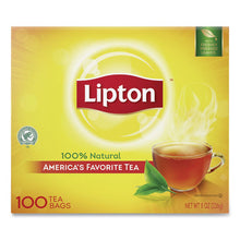 Load image into Gallery viewer, Lipton® wholesale. Tea Bags, Regular, 100-box. HSD Wholesale: Janitorial Supplies, Breakroom Supplies, Office Supplies.