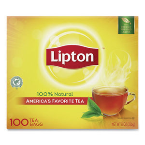 Lipton® wholesale. Tea Bags, Regular, 100-box. HSD Wholesale: Janitorial Supplies, Breakroom Supplies, Office Supplies.