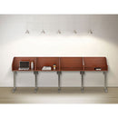 Linea Italia® wholesale. Study Carrell Starter Unit, 2-leg, 31.25 X 23.5 X 45.25, Cherry. HSD Wholesale: Janitorial Supplies, Breakroom Supplies, Office Supplies.