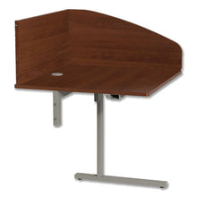 Load image into Gallery viewer, Linea Italia® wholesale. Study Carrell Add On, 1-leg, 31.25 X 23.25 X 45.25, Cherry. HSD Wholesale: Janitorial Supplies, Breakroom Supplies, Office Supplies.