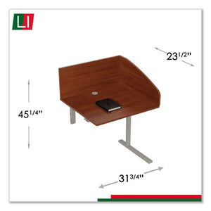 Linea Italia® wholesale. Study Carrell Add On, 1-leg, 31.25 X 23.25 X 45.25, Cherry. HSD Wholesale: Janitorial Supplies, Breakroom Supplies, Office Supplies.