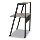 Linea Italia® wholesale. Kompass Flexible Home-office Desk, 33" X 23.75" X 48", Natural Walnut. HSD Wholesale: Janitorial Supplies, Breakroom Supplies, Office Supplies.