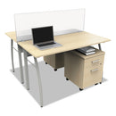 Linea Italia® wholesale. Trento Line Dividing Panel, Polycarbonate, 47.13w X 1.75d X 15.5h, Translucent. HSD Wholesale: Janitorial Supplies, Breakroom Supplies, Office Supplies.