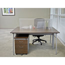 Linea Italia® wholesale. Trento Line Rectangular Desk, 47.25" X 23.63" X 29.5", Mocha-gray. HSD Wholesale: Janitorial Supplies, Breakroom Supplies, Office Supplies.