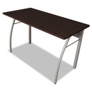 Linea Italia® wholesale. Trento Line Rectangular Desk, 47.25" X 23.63" X 29.5", Mocha-gray. HSD Wholesale: Janitorial Supplies, Breakroom Supplies, Office Supplies.