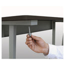 Linea Italia® wholesale. Trento Line Rectangular Desk, 47.25" X 23.63" X 29.5", Mocha-gray. HSD Wholesale: Janitorial Supplies, Breakroom Supplies, Office Supplies.