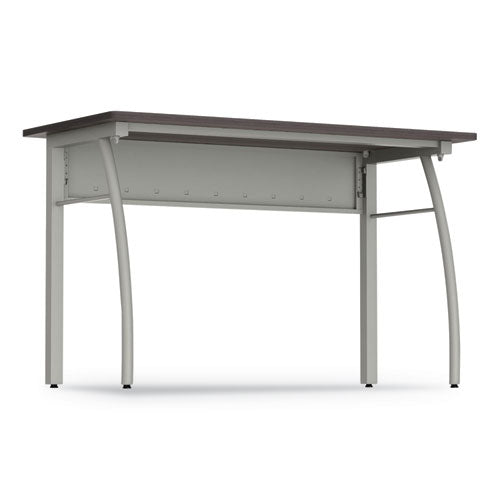 Linea Italia® wholesale. Trento Line Rectangular Desk, 47.25" X 23.63" X 29.5", Mocha-gray. HSD Wholesale: Janitorial Supplies, Breakroom Supplies, Office Supplies.