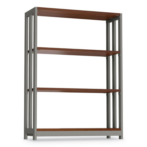 Linea Italia® wholesale. Trento Line Bookcase, 31 1-2w X 11 1-2d X 43 1-4h, Cherry. HSD Wholesale: Janitorial Supplies, Breakroom Supplies, Office Supplies.