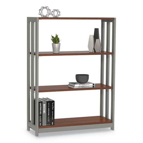 Linea Italia® wholesale. Trento Line Bookcase, 31 1-2w X 11 1-2d X 43 1-4h, Cherry. HSD Wholesale: Janitorial Supplies, Breakroom Supplies, Office Supplies.