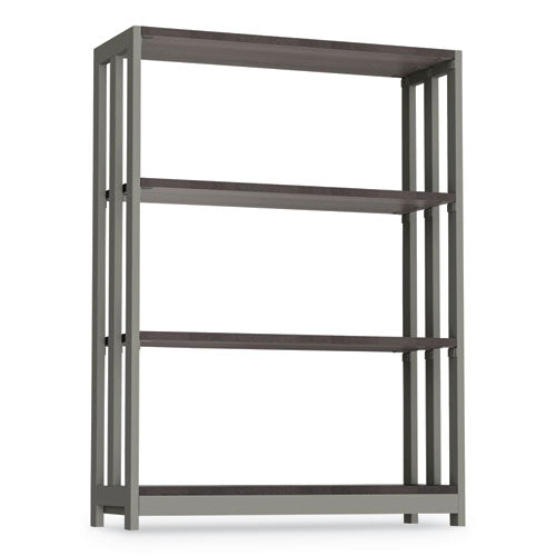 Linea Italia® wholesale. Trento Line Bookcase, Three-shelf, 31 1-2w X 11 5-8d X 43 1-4h, Mocha. HSD Wholesale: Janitorial Supplies, Breakroom Supplies, Office Supplies.