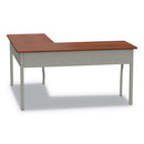 Linea Italia® wholesale. Trento Line L-shaped Desk, 59.13" X 59.13" X 29.5", Cherry. HSD Wholesale: Janitorial Supplies, Breakroom Supplies, Office Supplies.