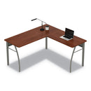 Linea Italia® wholesale. Trento Line L-shaped Desk, 59.13" X 59.13" X 29.5", Cherry. HSD Wholesale: Janitorial Supplies, Breakroom Supplies, Office Supplies.