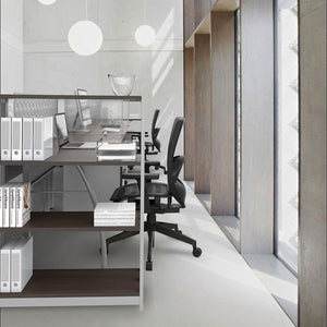 Linea Italia® wholesale. Trento Line Rectangular Desk, 59.13" X 23.63" X 29.5", Mocha. HSD Wholesale: Janitorial Supplies, Breakroom Supplies, Office Supplies.