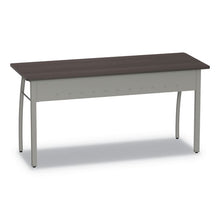 Load image into Gallery viewer, Linea Italia® wholesale. Trento Line Rectangular Desk, 59.13&quot; X 23.63&quot; X 29.5&quot;, Mocha. HSD Wholesale: Janitorial Supplies, Breakroom Supplies, Office Supplies.