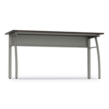 Load image into Gallery viewer, Linea Italia® wholesale. Trento Line Rectangular Desk, 59.13&quot; X 23.63&quot; X 29.5&quot;, Mocha. HSD Wholesale: Janitorial Supplies, Breakroom Supplies, Office Supplies.