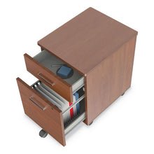 Load image into Gallery viewer, Linea Italia® wholesale. Trento Line Mobile Pedestal File, 16.5w X 19.75d X 23.63h, Cherry. HSD Wholesale: Janitorial Supplies, Breakroom Supplies, Office Supplies.