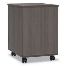 Load image into Gallery viewer, Linea Italia® wholesale. Trento Line Mobile Pedestal File, 16.5w X 19.75d X 23.63h, Box-file Drawer, Mocha. HSD Wholesale: Janitorial Supplies, Breakroom Supplies, Office Supplies.