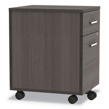 Load image into Gallery viewer, Linea Italia® wholesale. Trento Line Mobile Pedestal File, 16.5w X 19.75d X 23.63h, Box-file Drawer, Mocha. HSD Wholesale: Janitorial Supplies, Breakroom Supplies, Office Supplies.