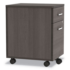 Linea Italia® wholesale. Trento Line Mobile Pedestal File, 16.5w X 19.75d X 23.63h, Box-file Drawer, Mocha. HSD Wholesale: Janitorial Supplies, Breakroom Supplies, Office Supplies.