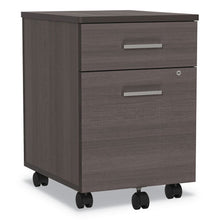 Load image into Gallery viewer, Linea Italia® wholesale. Trento Line Mobile Pedestal File, 16.5w X 19.75d X 23.63h, Box-file Drawer, Mocha. HSD Wholesale: Janitorial Supplies, Breakroom Supplies, Office Supplies.