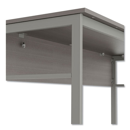 Linea Italia® wholesale. Urban Series Desk Workstation, 47.25" X 23.75" X 29.5", Ash. HSD Wholesale: Janitorial Supplies, Breakroom Supplies, Office Supplies.
