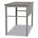 Linea Italia® wholesale. Urban Series Desk Workstation, 47.25" X 23.75" X 29.5", Ash. HSD Wholesale: Janitorial Supplies, Breakroom Supplies, Office Supplies.