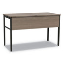 Linea Italia® wholesale. Urban Series Desk Workstation, 47.25" X 23.75" X 29.5", Natural Walnut. HSD Wholesale: Janitorial Supplies, Breakroom Supplies, Office Supplies.