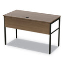Linea Italia® wholesale. Urban Series Desk Workstation, 47.25" X 23.75" X 29.5", Natural Walnut. HSD Wholesale: Janitorial Supplies, Breakroom Supplies, Office Supplies.