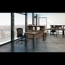 Linea Italia® wholesale. Urban Series Desk Workstation, 47.25" X 23.75" X 29.5", Natural Walnut. HSD Wholesale: Janitorial Supplies, Breakroom Supplies, Office Supplies.