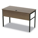 Linea Italia® wholesale. Urban Series Desk Workstation, 47.25" X 23.75" X 29.5", Natural Walnut. HSD Wholesale: Janitorial Supplies, Breakroom Supplies, Office Supplies.