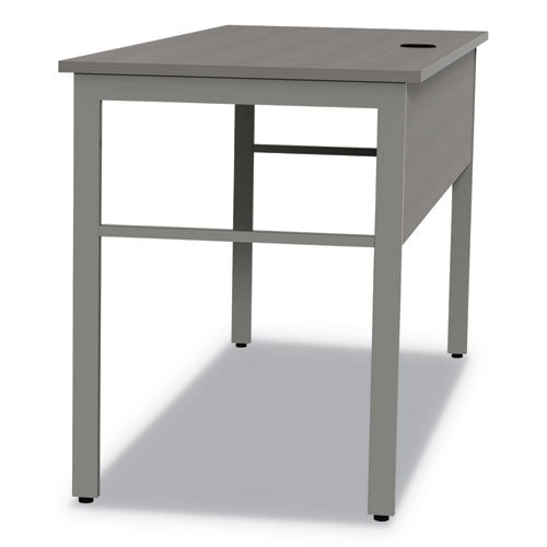 Linea Italia® wholesale. Urban Series Desk Workstation, 59" X 23.75" X 29.5", Ash. HSD Wholesale: Janitorial Supplies, Breakroom Supplies, Office Supplies.