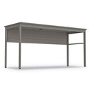 Linea Italia® wholesale. Urban Series Desk Workstation, 59" X 23.75" X 29.5", Ash. HSD Wholesale: Janitorial Supplies, Breakroom Supplies, Office Supplies.