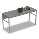 Linea Italia® wholesale. Urban Series Desk Workstation, 59" X 23.75" X 29.5", Ash. HSD Wholesale: Janitorial Supplies, Breakroom Supplies, Office Supplies.