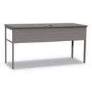 Linea Italia® wholesale. Urban Series Desk Workstation, 59" X 23.75" X 29.5", Ash. HSD Wholesale: Janitorial Supplies, Breakroom Supplies, Office Supplies.