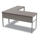 Linea Italia® wholesale. Urban Series L- Shaped Desk, 59" X 59" X 29.5", Ash. HSD Wholesale: Janitorial Supplies, Breakroom Supplies, Office Supplies.
