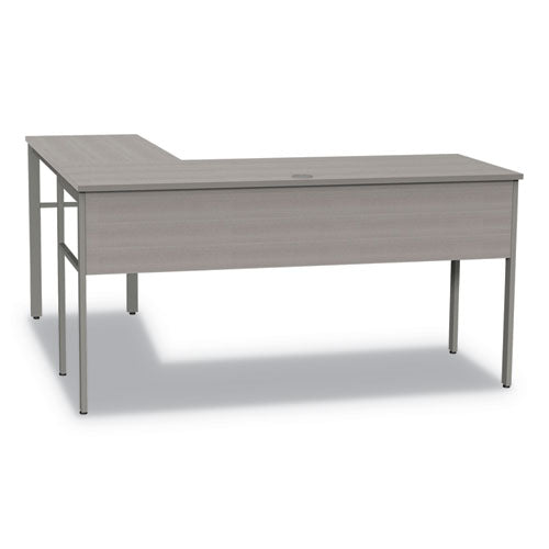 Linea Italia® wholesale. Urban Series L- Shaped Desk, 59" X 59" X 29.5", Ash. HSD Wholesale: Janitorial Supplies, Breakroom Supplies, Office Supplies.