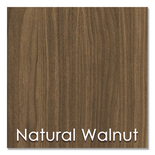 Linea Italia® wholesale. Urban Series L- Shaped Desk, 59" X 59" X 29.5", Natural Walnut. HSD Wholesale: Janitorial Supplies, Breakroom Supplies, Office Supplies.