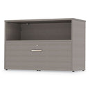 Linea Italia® wholesale. Urban 36" Credenza, Bottom Pedestal, 35.25w X 15.25d X 23.75h, Ash. HSD Wholesale: Janitorial Supplies, Breakroom Supplies, Office Supplies.