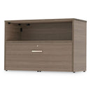 Linea Italia® wholesale. Urban 36" Credenza, Bottom Pedestal, 35.25w X 15.25d X 23.75h, Natural Walnut. HSD Wholesale: Janitorial Supplies, Breakroom Supplies, Office Supplies.